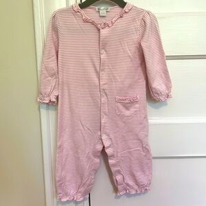 Kissy kissy pajamas in pink stripe